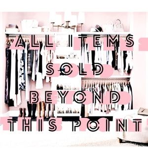 all items sold beyond this point